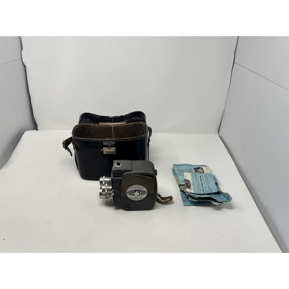 Keystone K4C 8mm Electric Eye Movie Camera Triple Lens - Missing One Lens
